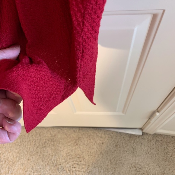 J Jill red tunic sweater - Picture 4 of 6